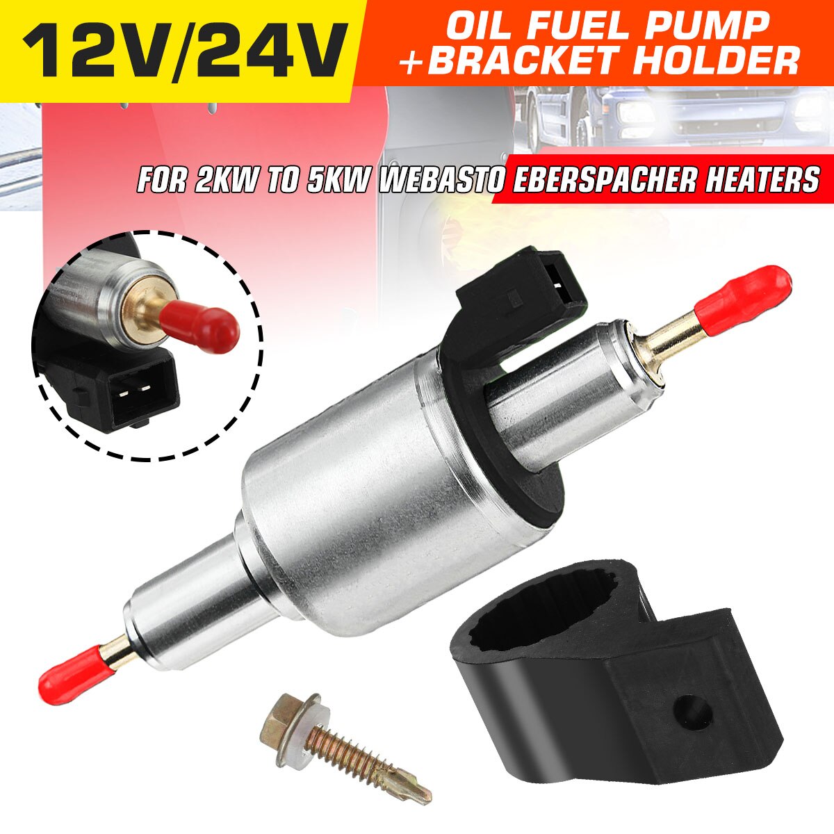 12V/24V For 2KW-5KW Car Heater Oil Fuel Pump Air Diesel Parking Heater Fuel Pump For Webasto Eberspacher