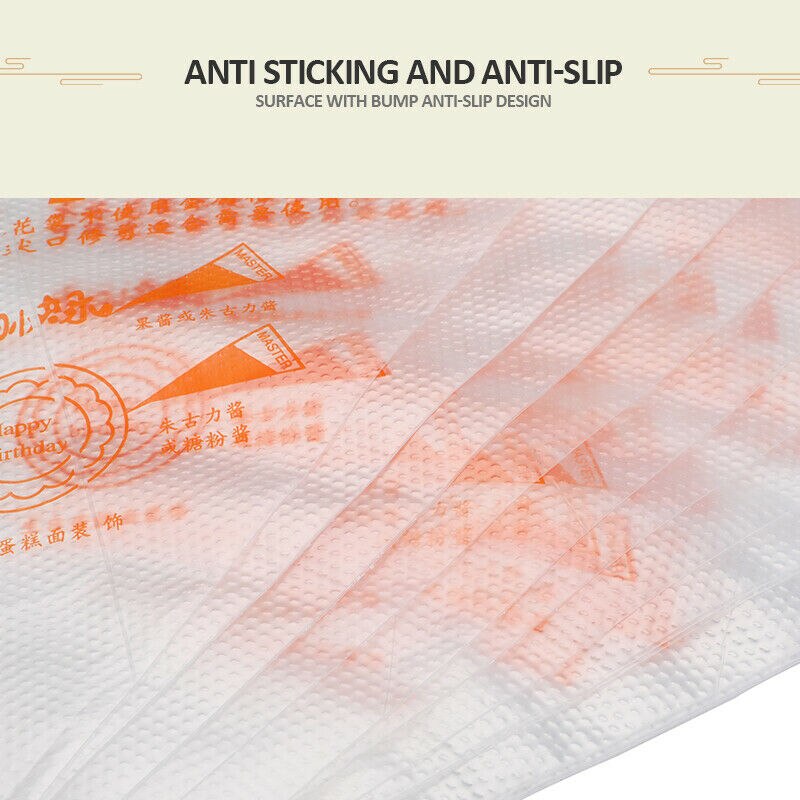 100 Thick Plastic Disposable Pastry Bag Icing Piping Cake Cupcake Decorating Bag