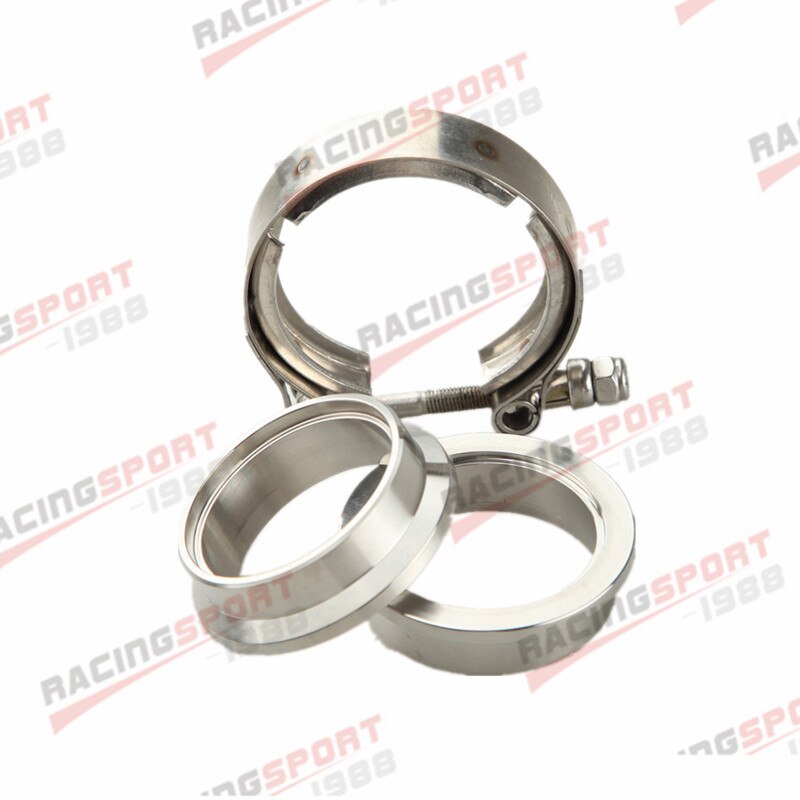 1.75" Self Aligning Male/Female V-Band Vband Clamp Stainless Steel Flange Kit