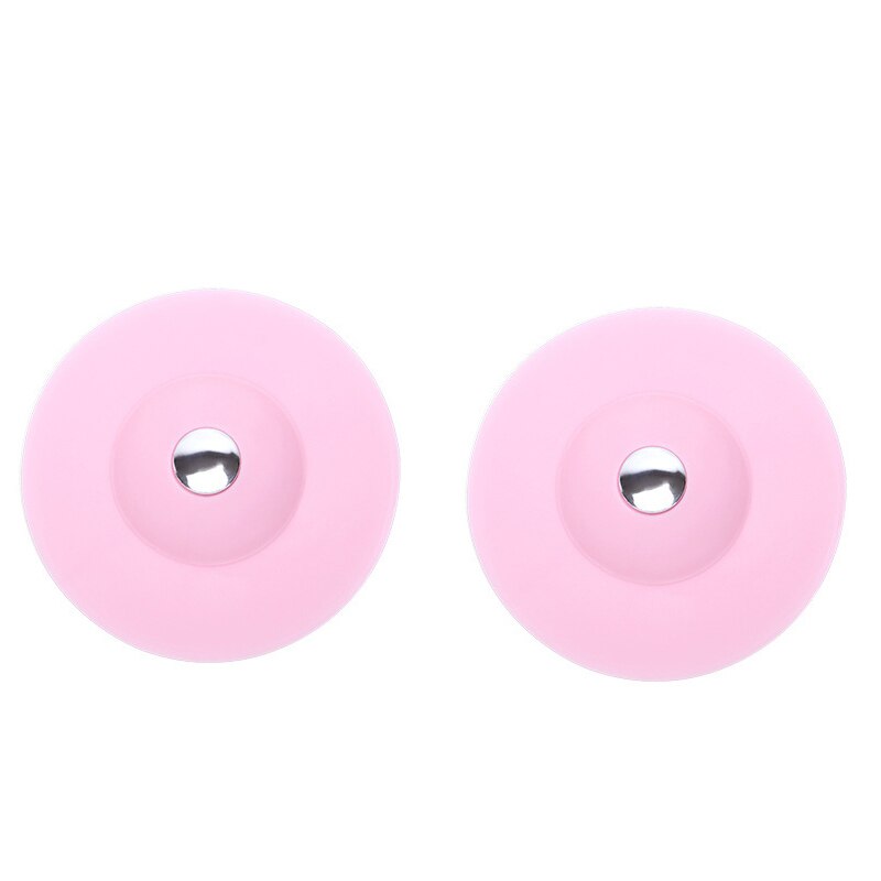 Bouchon intelligent d'évier, filtre d'évier, bouchon de lavabo, accessoires de cuisine et salle de bains: 2PCS Pink