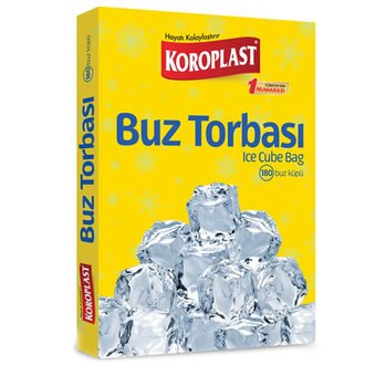 Koroplast buz torbası 10 ' lu 180 küp /4 paket