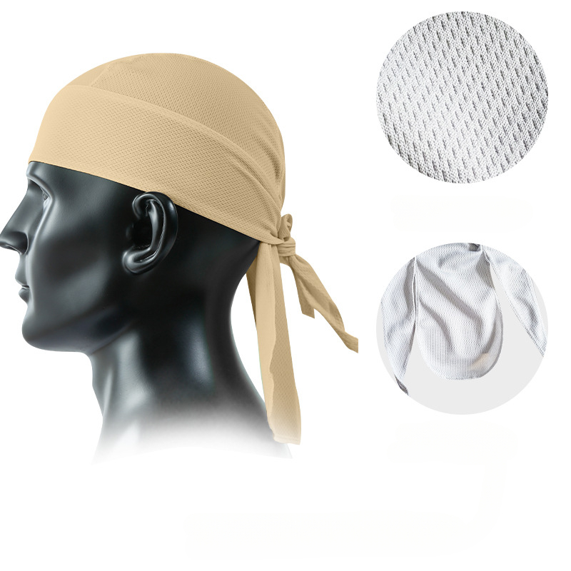 Unisex Quick Dry Camo Cycling Cap Head Scarf Men Running Riding Bandana Headscarf Camo Printing Cap Headband Men Head Scarf: Blue