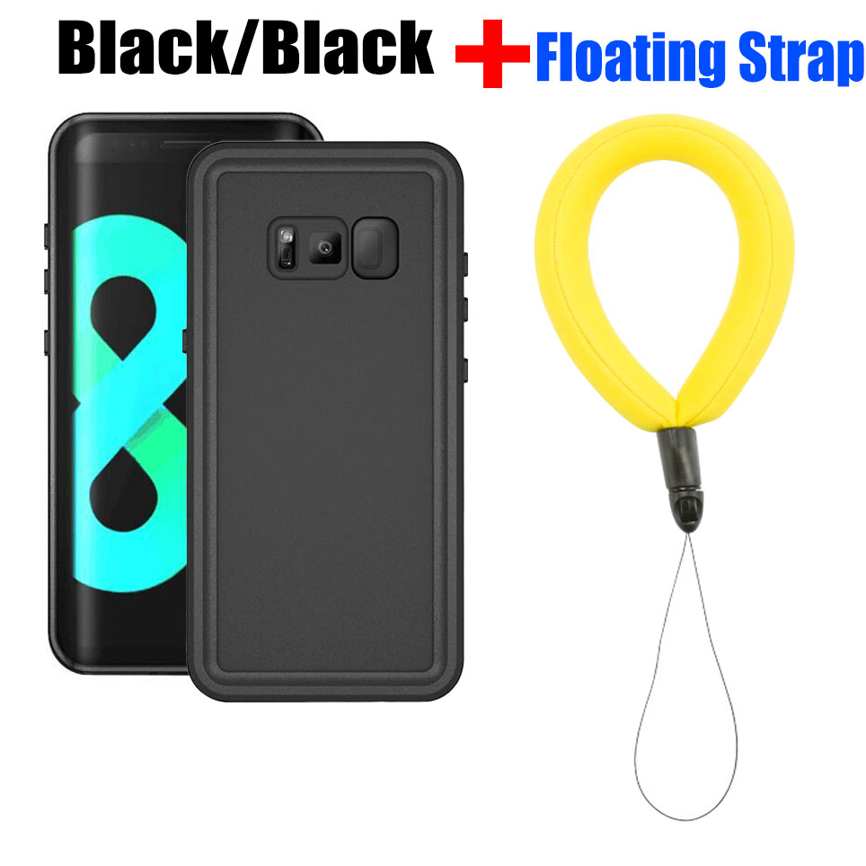 Coque étanche pour Samsung Galaxy S8, S9, S10 Plus, Note 9, Note 8, série RedBelle Dot, IP68, PC sous-marin, housse de protection en TPU: Acrylique / GRIS
