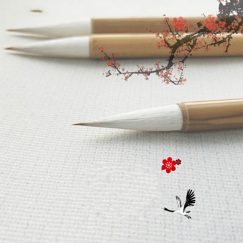 Chinese Calligraphy Pen Set Beginner Multiple Hair Writing Brush 3pcs Chinese Painting Calligraphy Brush Pen Set Tinta China