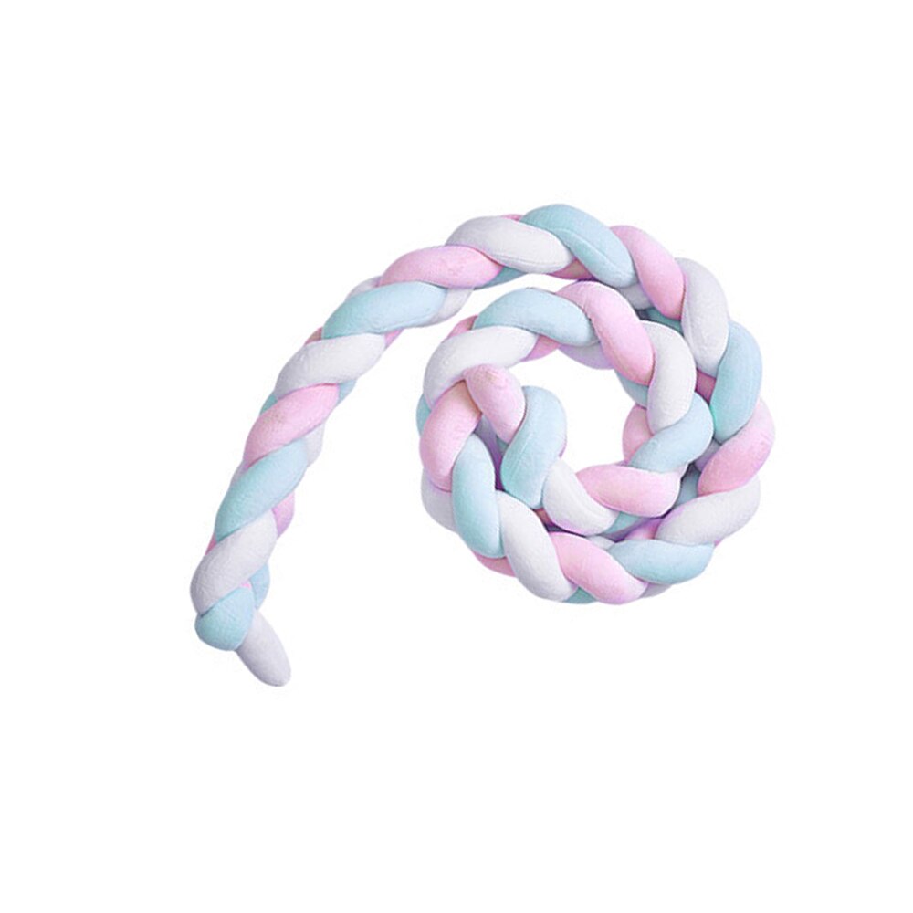 Łóżeczko dla dziecka ogrodzenie plecione paski skręcać miękka poduszka węzeł pleciony osłona robić łóżeczka pościel poduszka ręcznie tkane skręcać łóżko robić łóżeczka