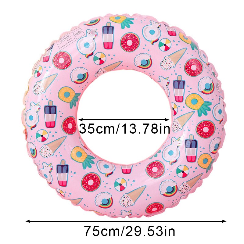 Inflatable Circle For Children Swimming Pool Accessories Circle For Swimming Children Swimming Ring Children&#39;s Inflatable Circle: pink 90