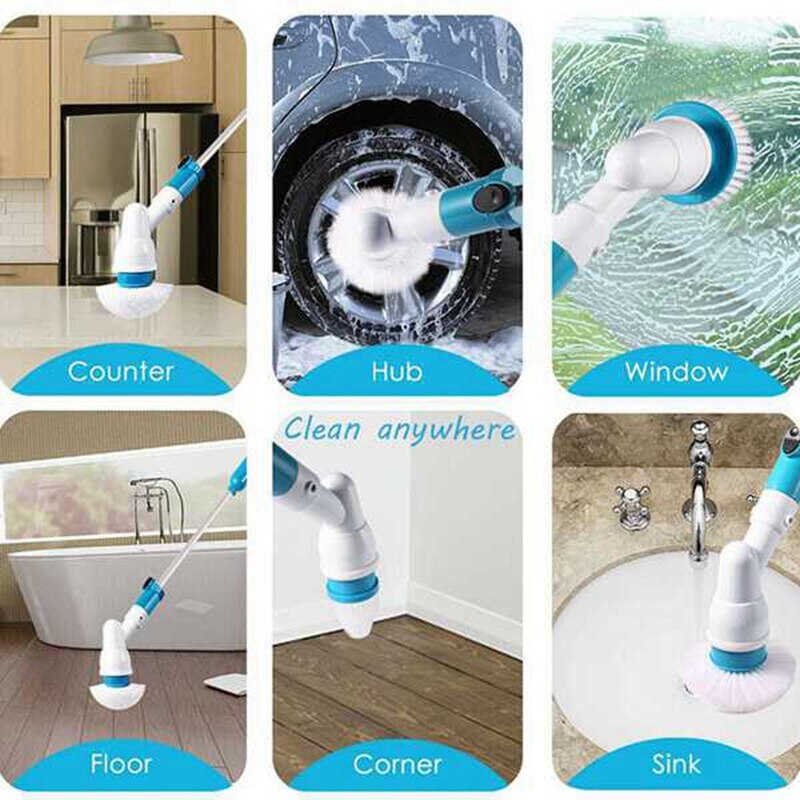 Turbo Scrub Multi Snoerloze Elektrische Power Scrubber Borstel Schoon Borstel-Uk Plug