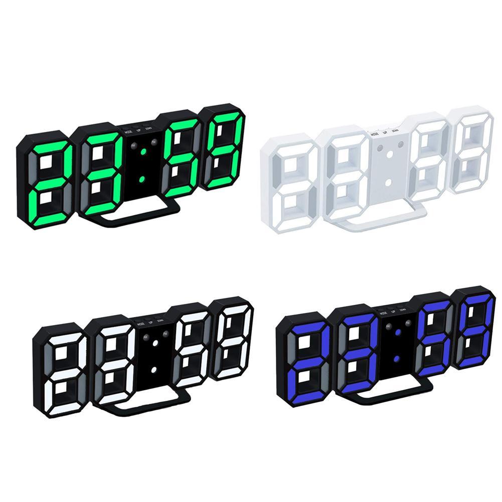 Moderne Wanduhr Timer 3D LED Digitale Wanduhr Temperatur uhr P3S8