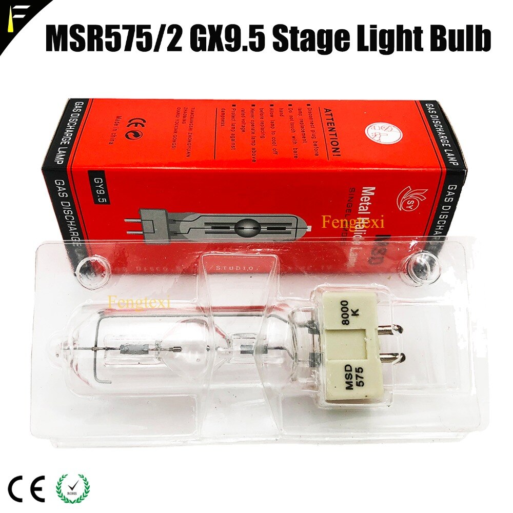 Msr 575/2 gx9.5 dator skakande pannlampa hsr 575/2 spotlight 575w single end video - belysning msr 575 metallhalogenlampa