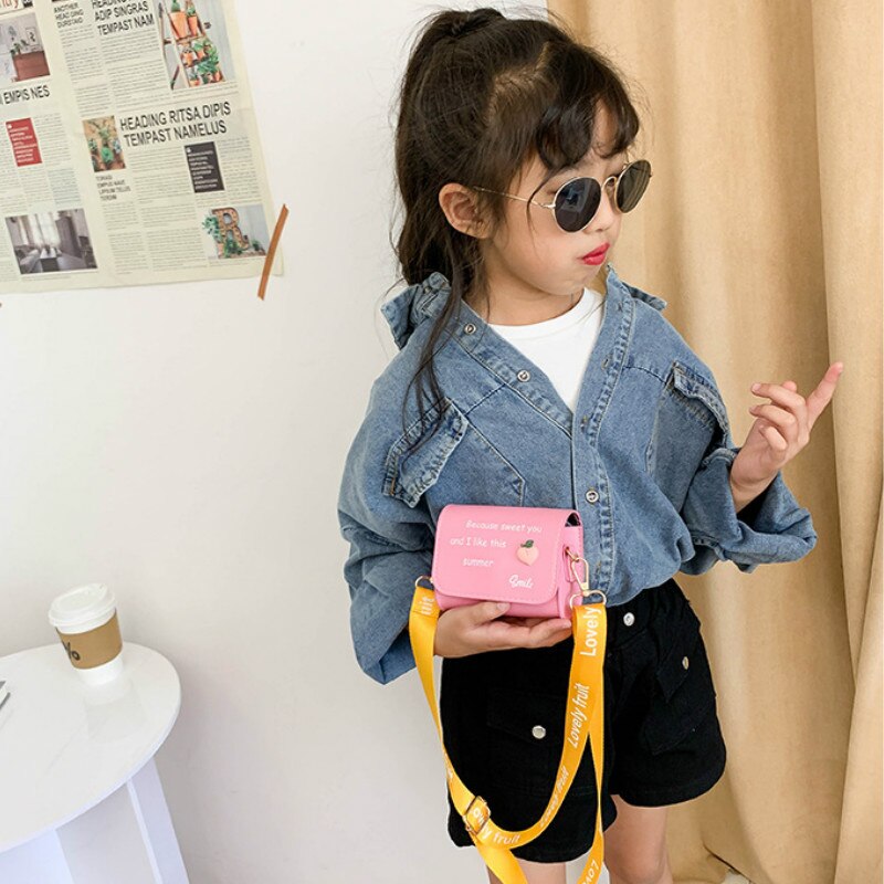 Leuke Baby Mini Handtas Leuk Meisje Fruit Crossbody Tassen Kawaii Kids Kleine Coin Wallet Bag Meisjes Veranderen portemonnee