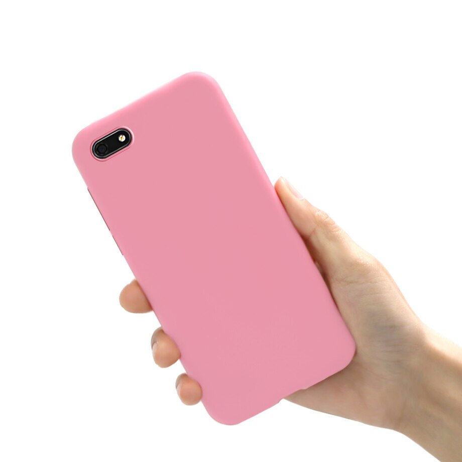 Honor 7 s case siliconen cover 5.45 "Slim back cover matte case voor Huawei Honor 7 s 7 s honor7s zachte 360 bescherming telefoon gevallen: Pink