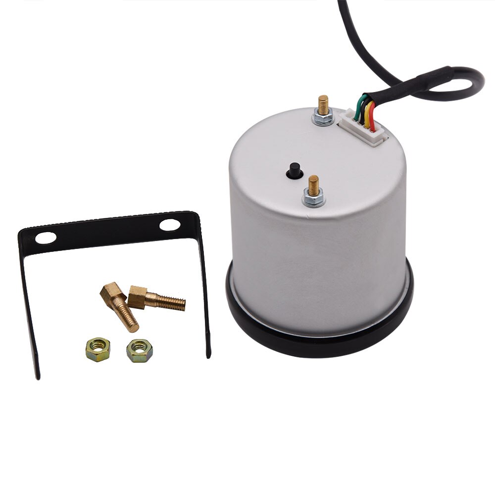 Tacómetro de coche de 2 "y 52mm para motor de barco, 12V, 1-10 cilindros, 7 colores, medidor de rpm, motor automático, luz led de cambio de tacómetro fueraborda