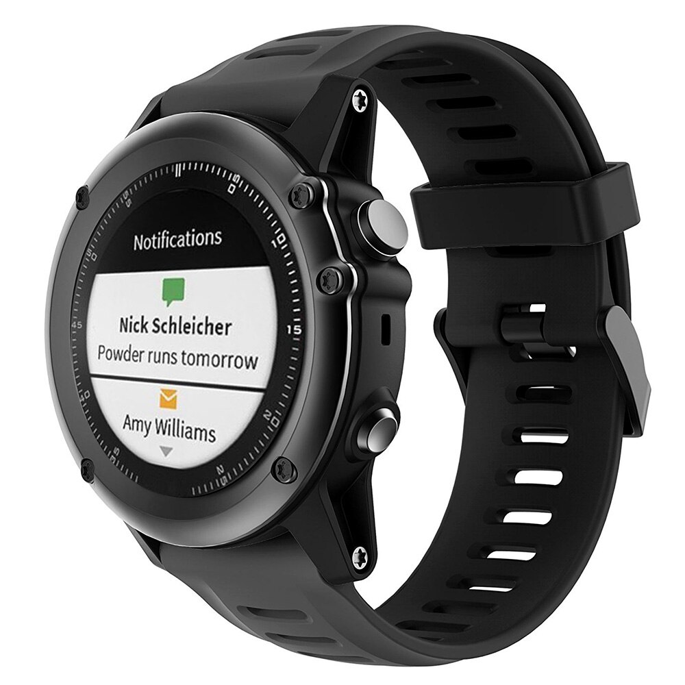 26mm silikonrem för garmin fenix 3 smartwatch armband handledsbyte för garmin fenix 3 hr/ fenix 5x tillbehör