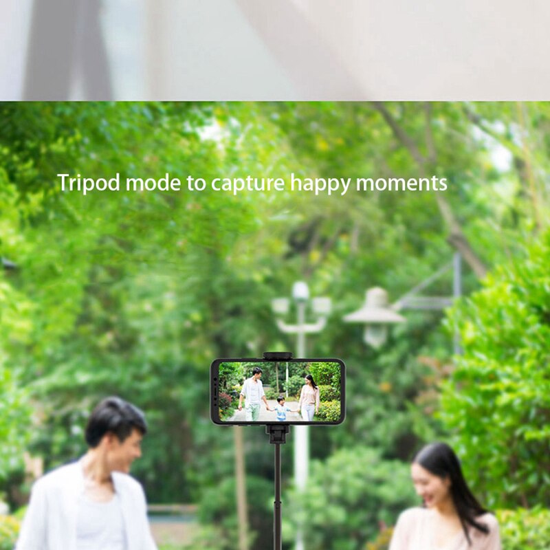 Geïntegreerde Statief Selfie Stick Met Bluetooth Afstandsbediening En Statief Voor Ios En Android Mobiele Telefoon (Zwart Rood)