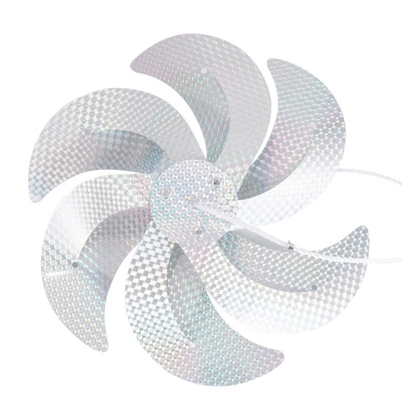 Przeciw ptakom wiatrak odstraszacz ptaków wiatrak srebrny wiatraczek odblaskowy strach na wróble odstraszający napęd wiatrak ciąg