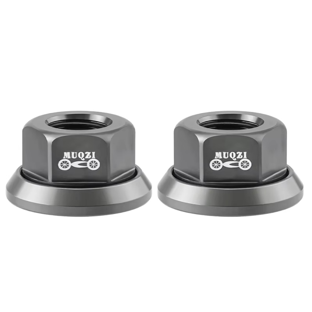 2 pçs cnc 3/8 porca do cubo da bicicleta m10 parafuso do eixo traseiro de alta resistência liga alumínio anodização acessórios da bicicleta mtb: CÉU AZUL