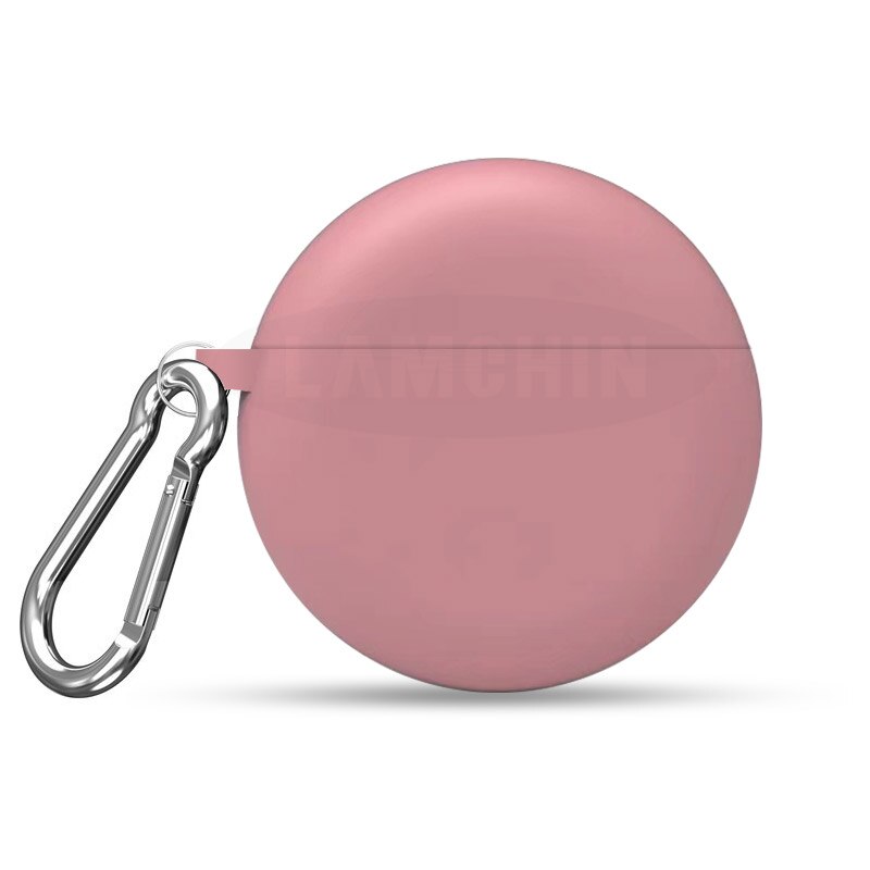 Nouvelle étui pour freebud 3 Bluetooth étui pour écouteurs coque en silicone chocs couverture pour Huawei freebud 3 couverture boîte avec crochet: Pink with hook