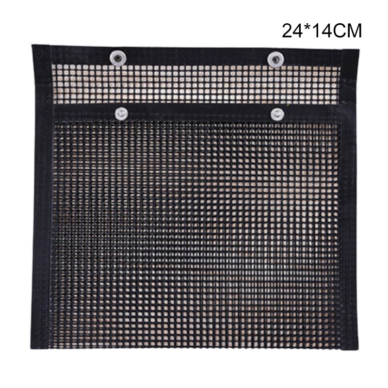 HERCHR BBQ Grill Mesh Bag, Non-Stick Grill Bag, Reusable Grill Bag, Grill Bag, Non-Stick Heat Resistant Mesh Bag, BBQ Tools, 27 x 22 cm