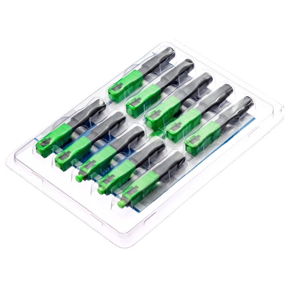 0.3dB FTTH SC APC Optical Fiber Cable Quick Connector Fast Cold Connection Adapter for CATV Network