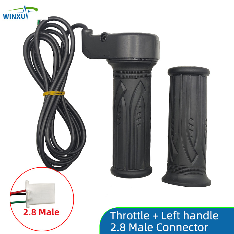Acelerador de giro de bicicleta eléctrica, Sensor Hall, manija de giro, acelerador de 1,5 m para Scooter Eléctrico, bicicleta eléctrica, motocicleta, triciclo: Lavanda