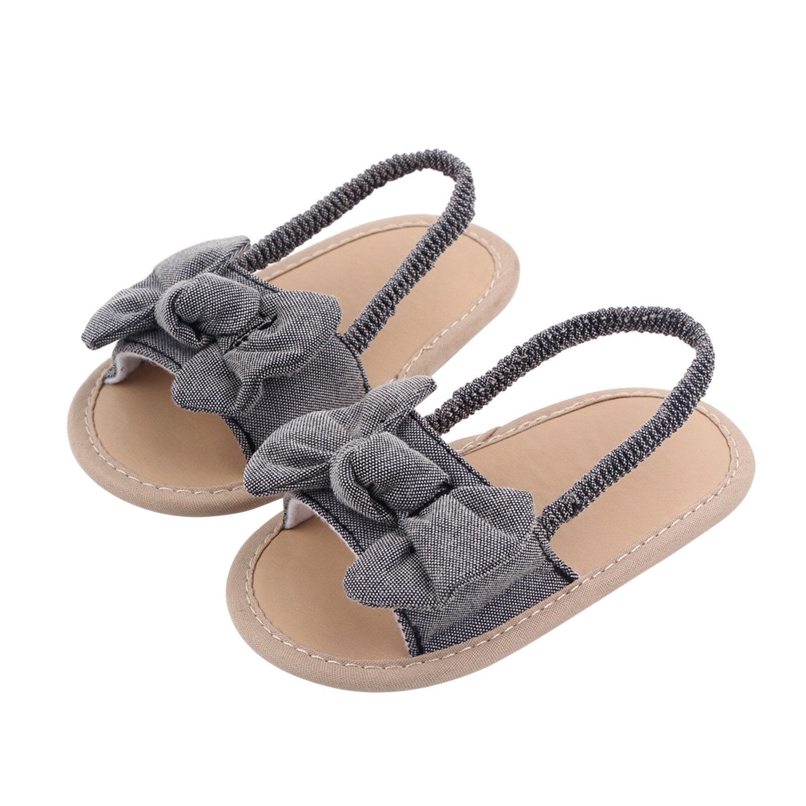 0-18 Maanden Baby Meisjes Boog Knoop Sandalen Zomer Zachte Zool Platte Prinses Jurk Schoenen Baby Antislip babyschoenen Footwear