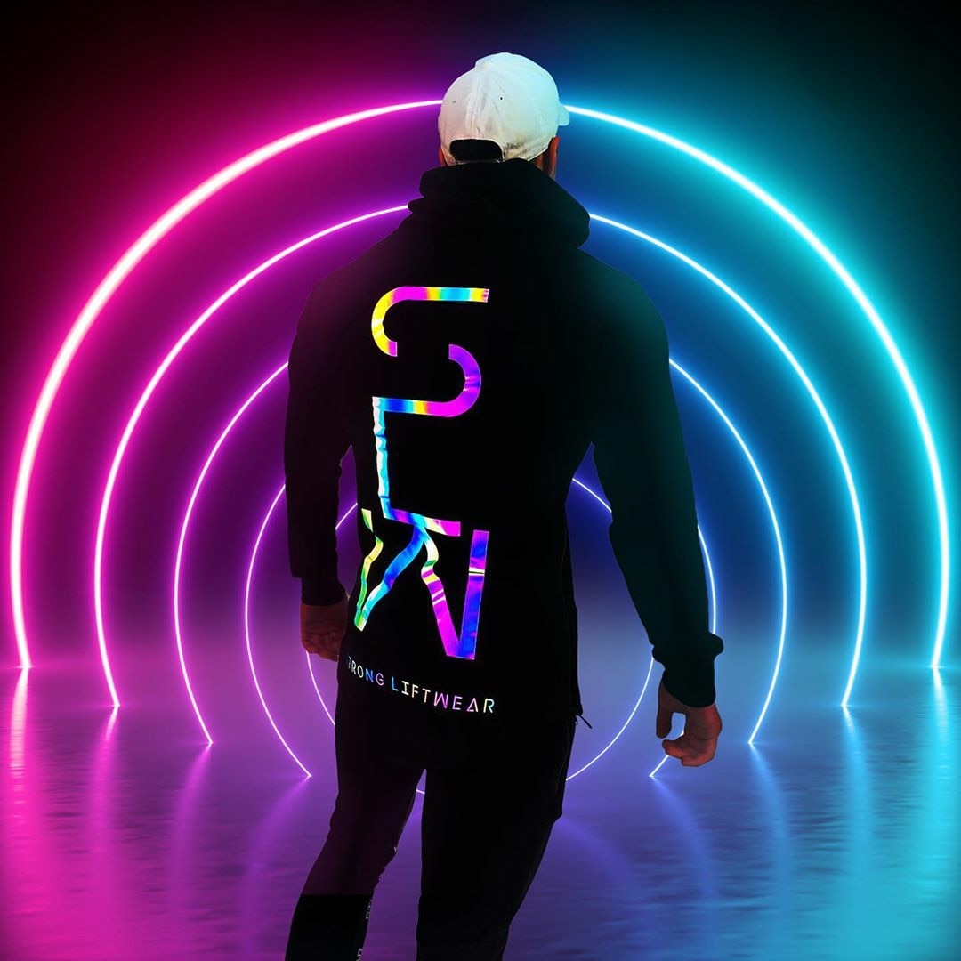 Réfléchissant Sweat À Capuche Pour Homme Sweat Streetwear Coton Réfléchissant Noir Sweat-Shirts Hommes Hip hop À Manches Longues