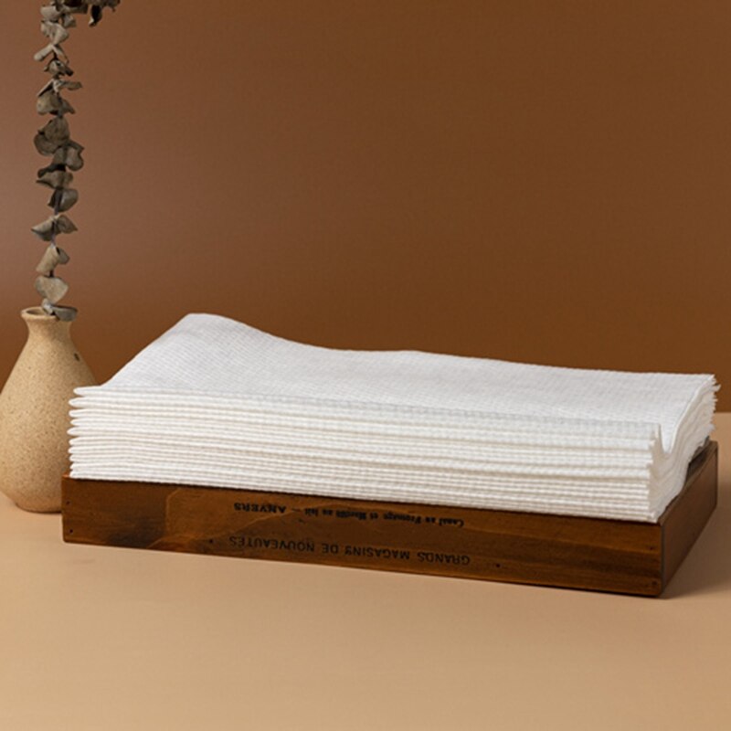 100 stk engangshåndklædeshampoo, tør hår, baotou absorberende frisør specielt håndklæde