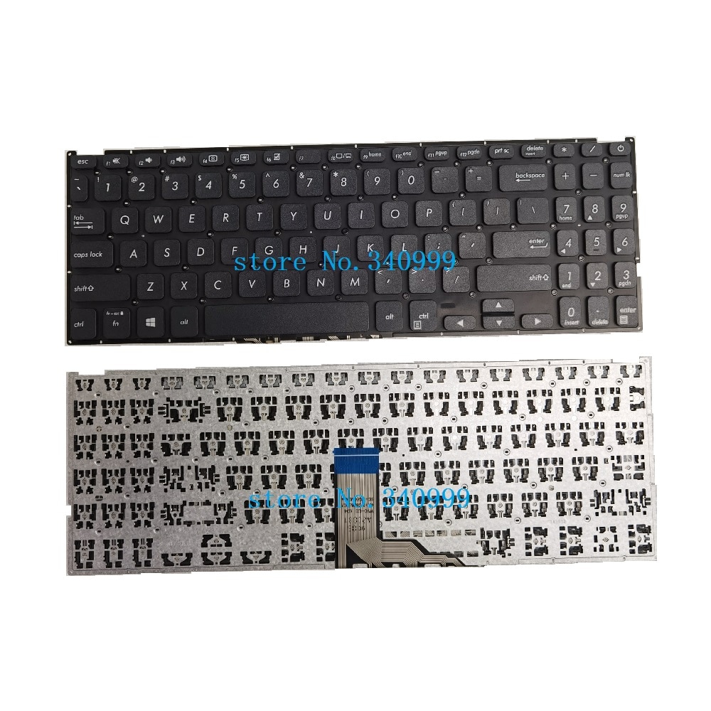 For Asus Vivobook X512 X512FA X512DA X512UA X512UB Laptop US Keyboard black