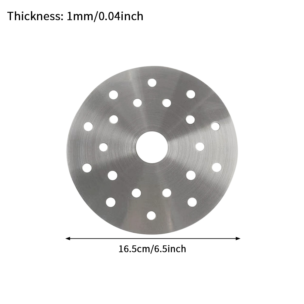 Induction Cooker Adapter Stewpot Round Stainless Steel Home Casserole Pot Saucepan With Holes Accessories Heat Diffuser Plate: 16.5cm