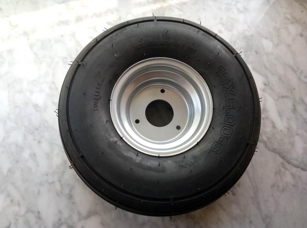 15X6.00-6 13X5.00-6 Inch 168CC Karting Go Kart Motorcycle Wheel Rim With Tubeless Tire Tyre: 15X6.00-6