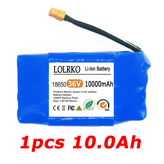 Nieuw geüpgraded 36V 12Ah 10s2p lithiumbatterijpak, geschikt voor elektrische zelfbalancerende scooters en luchtkussen eenwielers: Beige