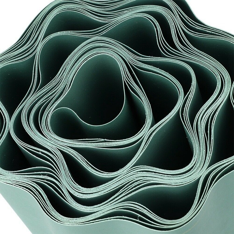 Garden Lawn Edging Strip Flexible Plastic Decoration Border Courtyard Fence 9M