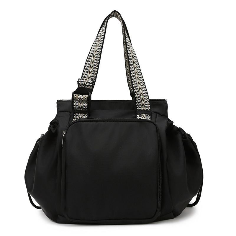 Sac à dos de rangement de voyage, sac de voyage léger multifonctionnel pour mère et bébé, grand sac à dos de rangement portable. zwq: Black