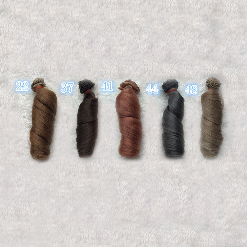 15*100cm Extension Doll Wigs Hair Toy Natural Color Curly Doll Hair for Dolls Wigs Accessories Handmade Clothing Doll Wigs