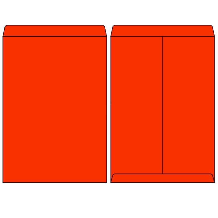 20 Pcs-A4 C4 324X229 Mm Grote Kleur Enveloppen: Rood