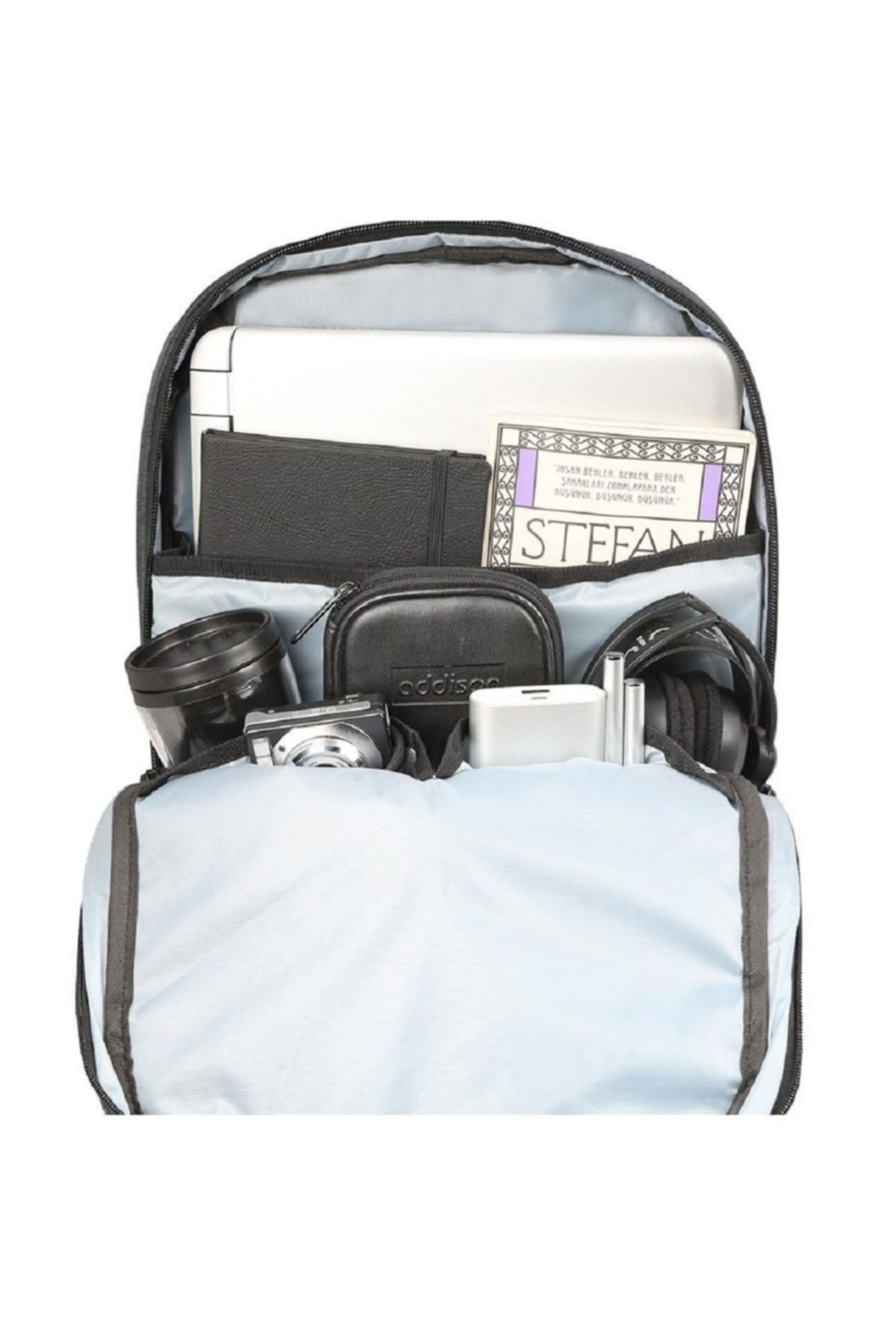 Gray Notebook Laptop Backpack