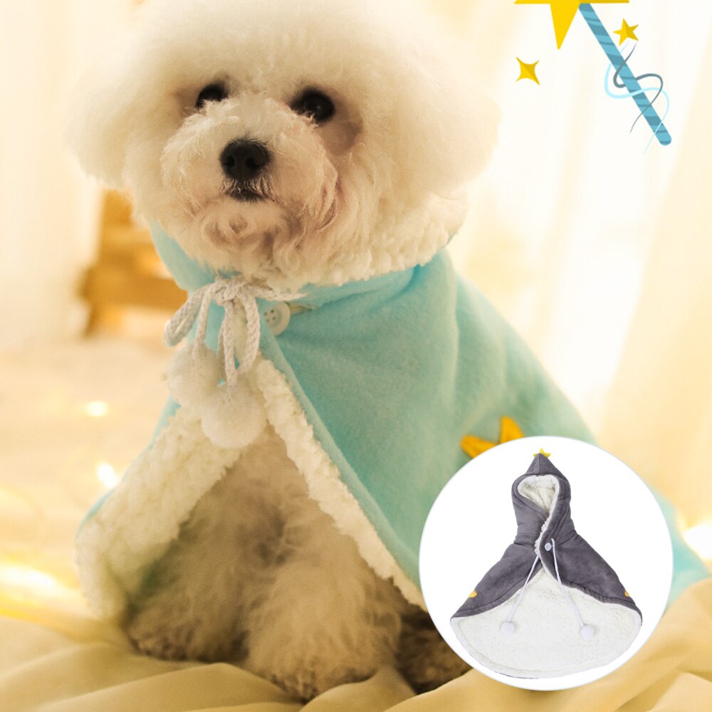 1pc mooie cosplay capes voor huisdieren, nachtkleding voor huisdieren, mantel voor huisdieren, hoed voor huisdieren, kostuum voor kitten en hond: Lichtgrijs