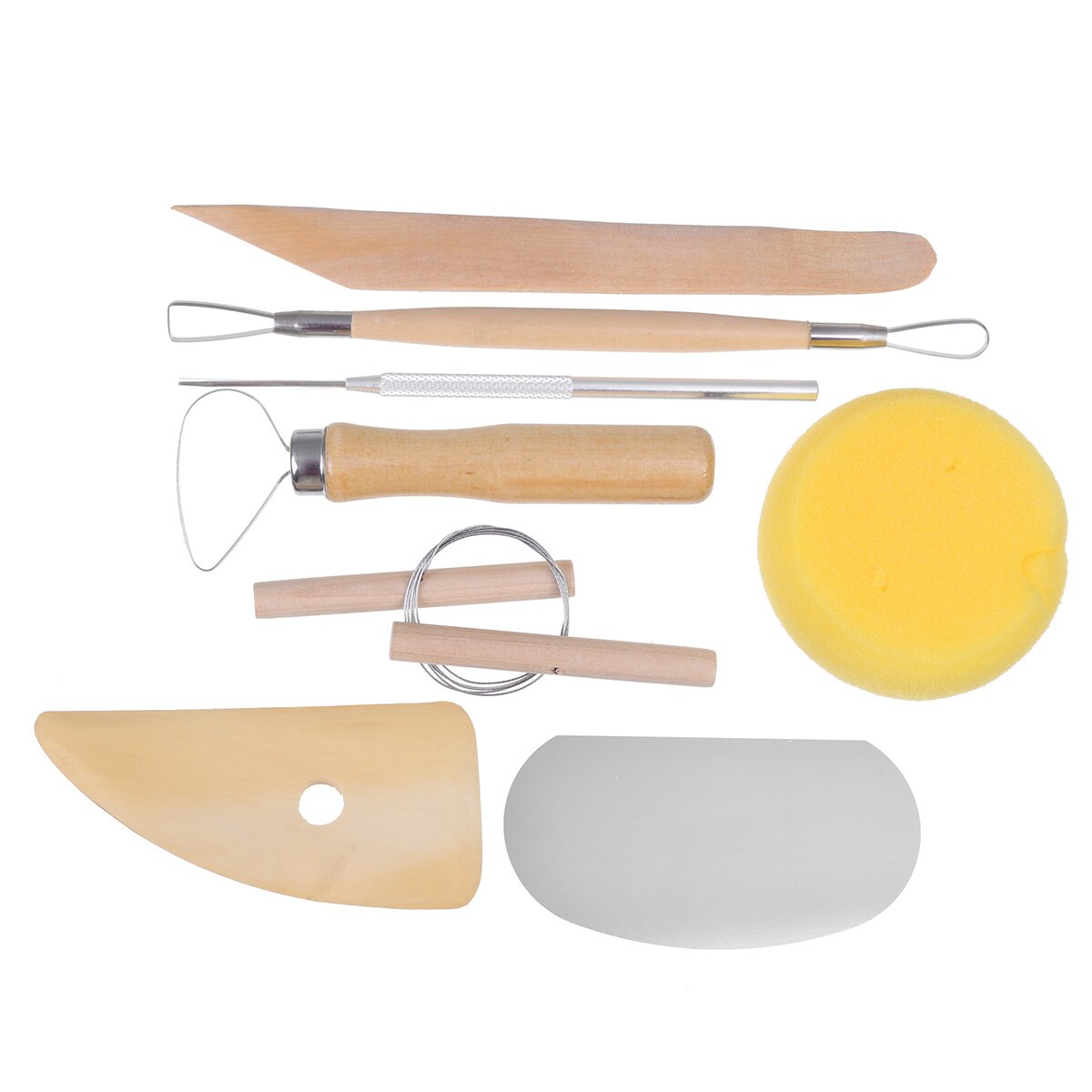 30/22/8PCS Ceramic Clay Tools Set Crafts Polymer DIY Art Modeling Clay Tools Pottery Wooden Pottery Sculpting Clay Cleaning Tool