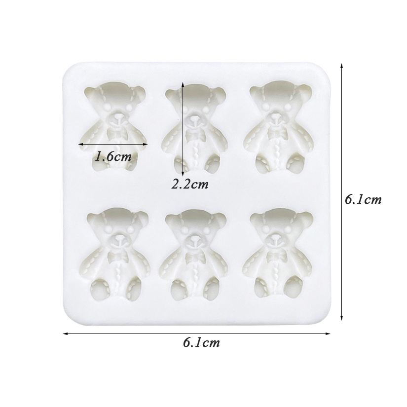 Bear Silicone Cake Baking Mold Sugarcraft Chocolate Cupcake Resin Tools Fondant Decorating Tools