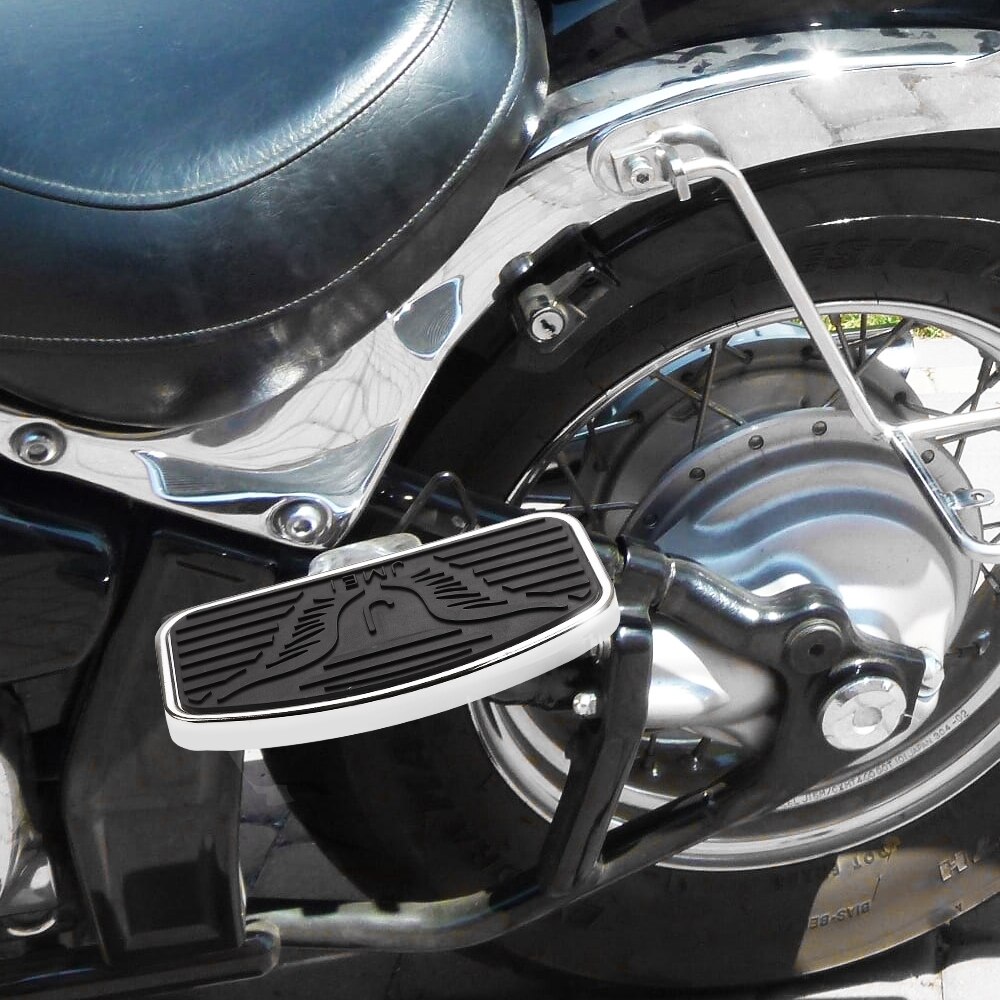 Repose Pieds Avant et Arrière pour Moto, Accessoire Large pour Conducteur, Pédales pour Honda Shadow, Yamaha Dragstar, Kawasaki Vulcan