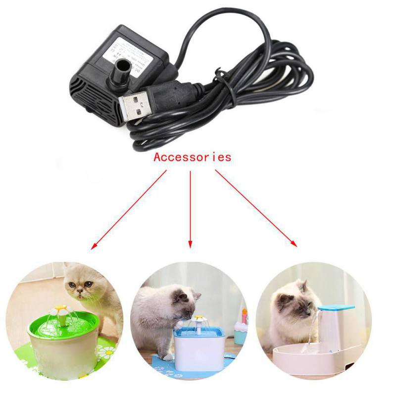 Ortable Mini Dompelpomp Water Pompen USB Lading Pompen voor Aquarium Fish Fontein Water Dispenser Thuis Aquarium Accessoires