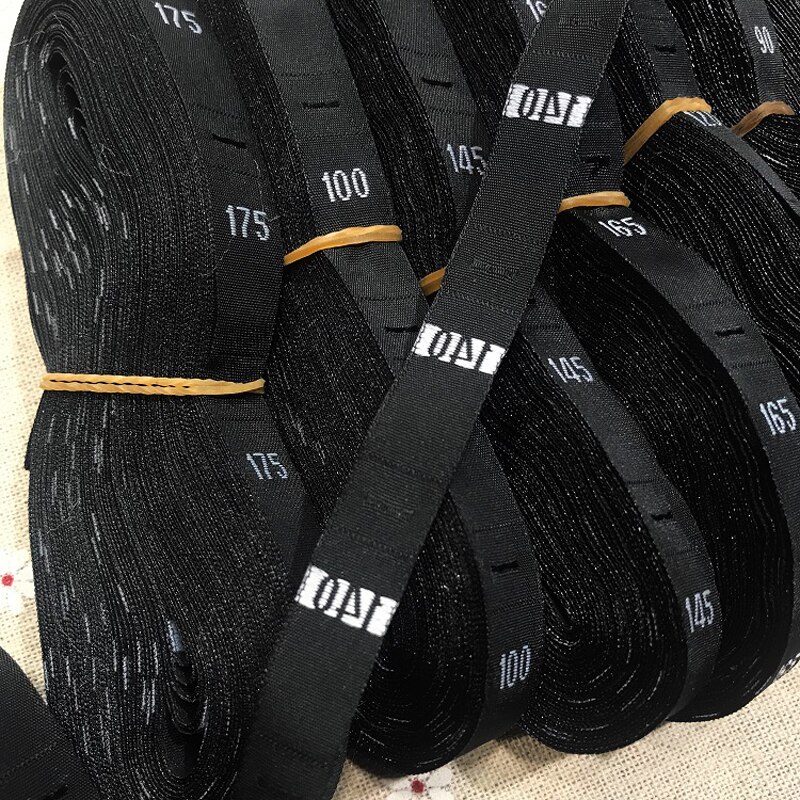 Number Children's Shirts with Uniform Code in Colleges Universities Digital cloth garment trousers woven size label weaving wate