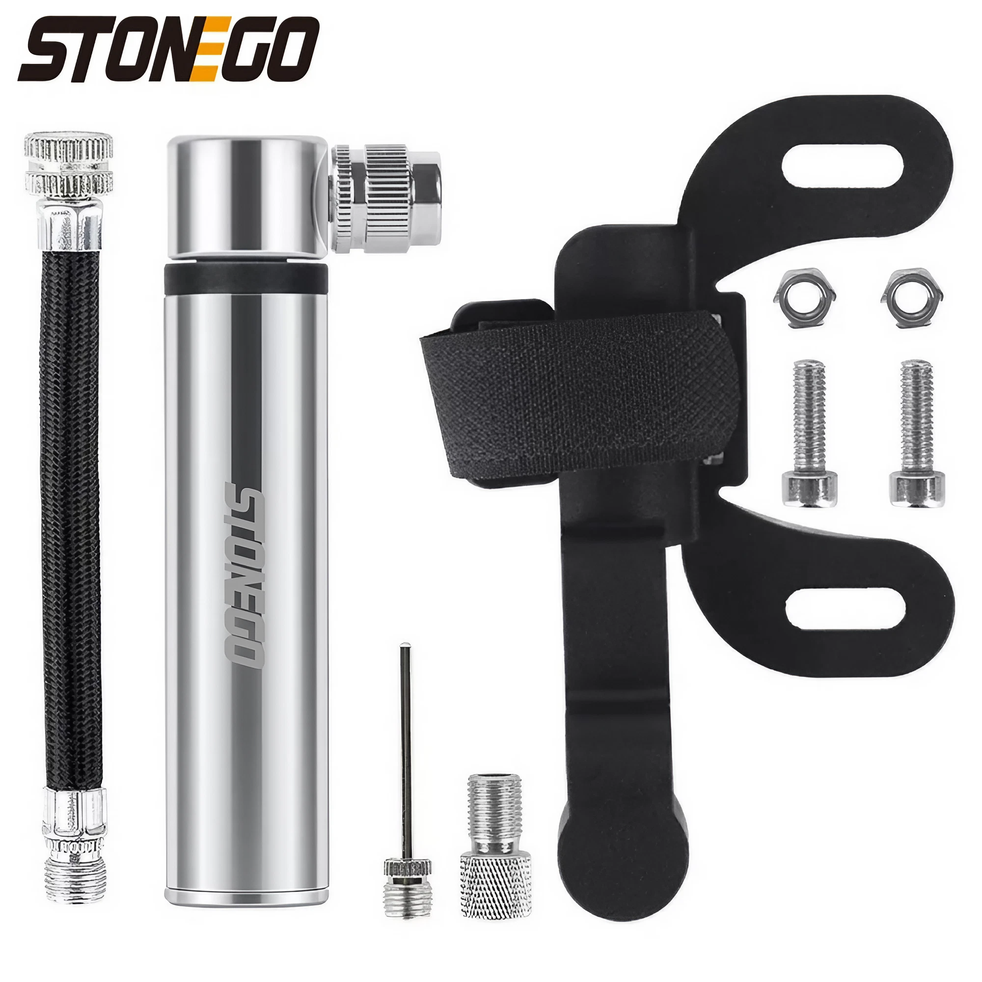 Tragbare Pocket-Bike-Pumpe, 120 PSI, Hochdruck, Mini-Fahrradpumpe, passend für Presta/Schrader-Ventil, ultraleichte Fahrradreifenpumpe