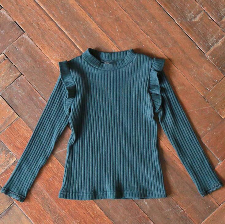 2020 nuove ragazze balze t di autunno del cotone completa del manicotto di modo delle ragazze superiore 2-7 anni YC817