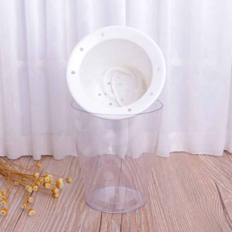 Auto Irrigate Flower Pot Vase Automatic Watering Planter Lazy Planting Round