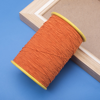 0.5Mm Hoge Elastische Draad Ultra-Fijne Elastische Touw Met Elastische Naaien Rubber Band Verfrommelen Naaimachine Bodem Draad: orange