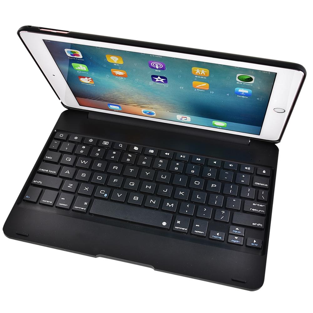 Bluetooth Keyboard For Apple Ipad 9.7 5th 6th Generation Wireless Bluetooth Keyboard Cover For Ipad Air1 2 pro9.7: black