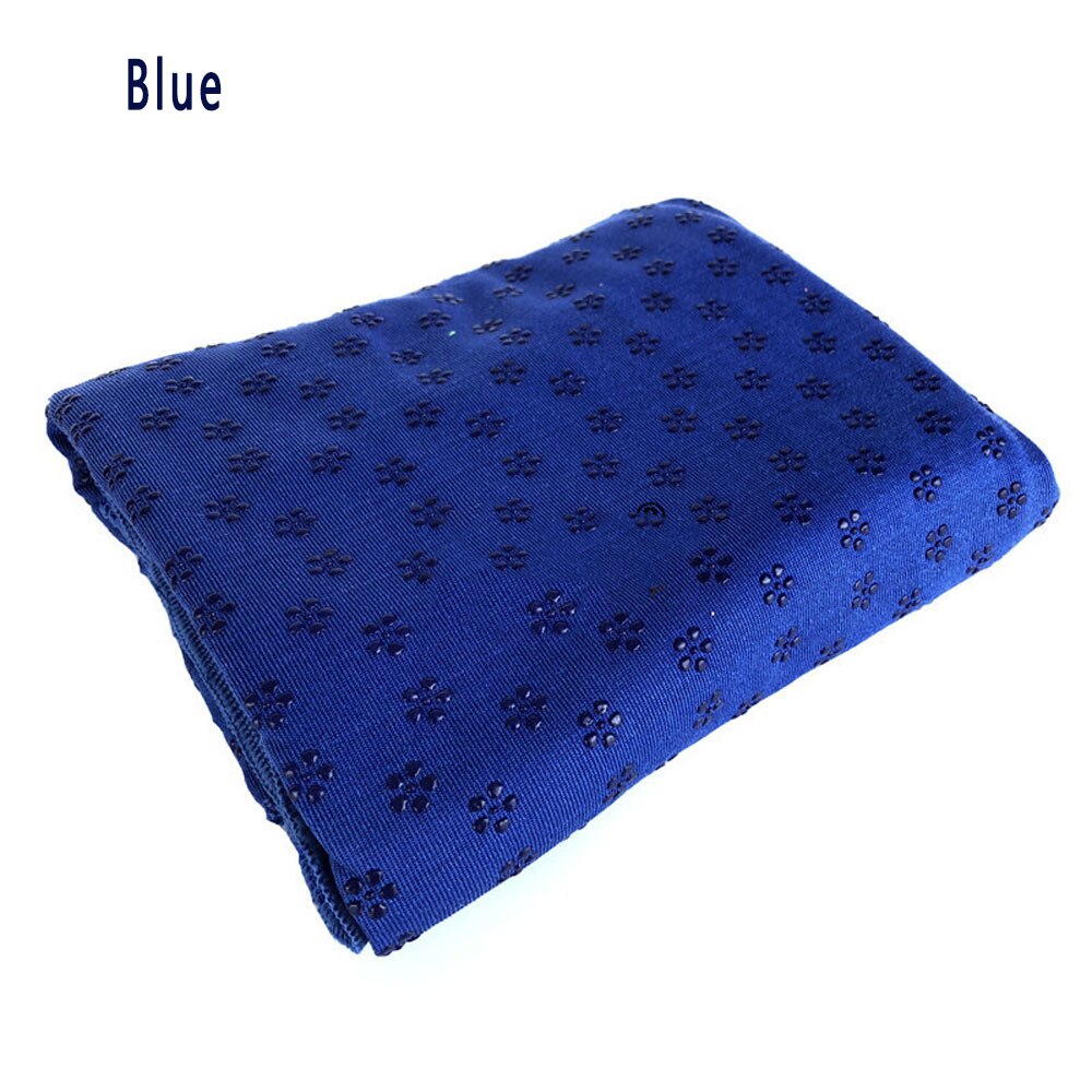 186*61Cm Yoga Handdoek Yoga Matten Zweet-Absorberend Antislip Yoga Mat Pilates Home Outdoor Sport gymnastiek Yoga Fitness Benodigdheden: Blauw