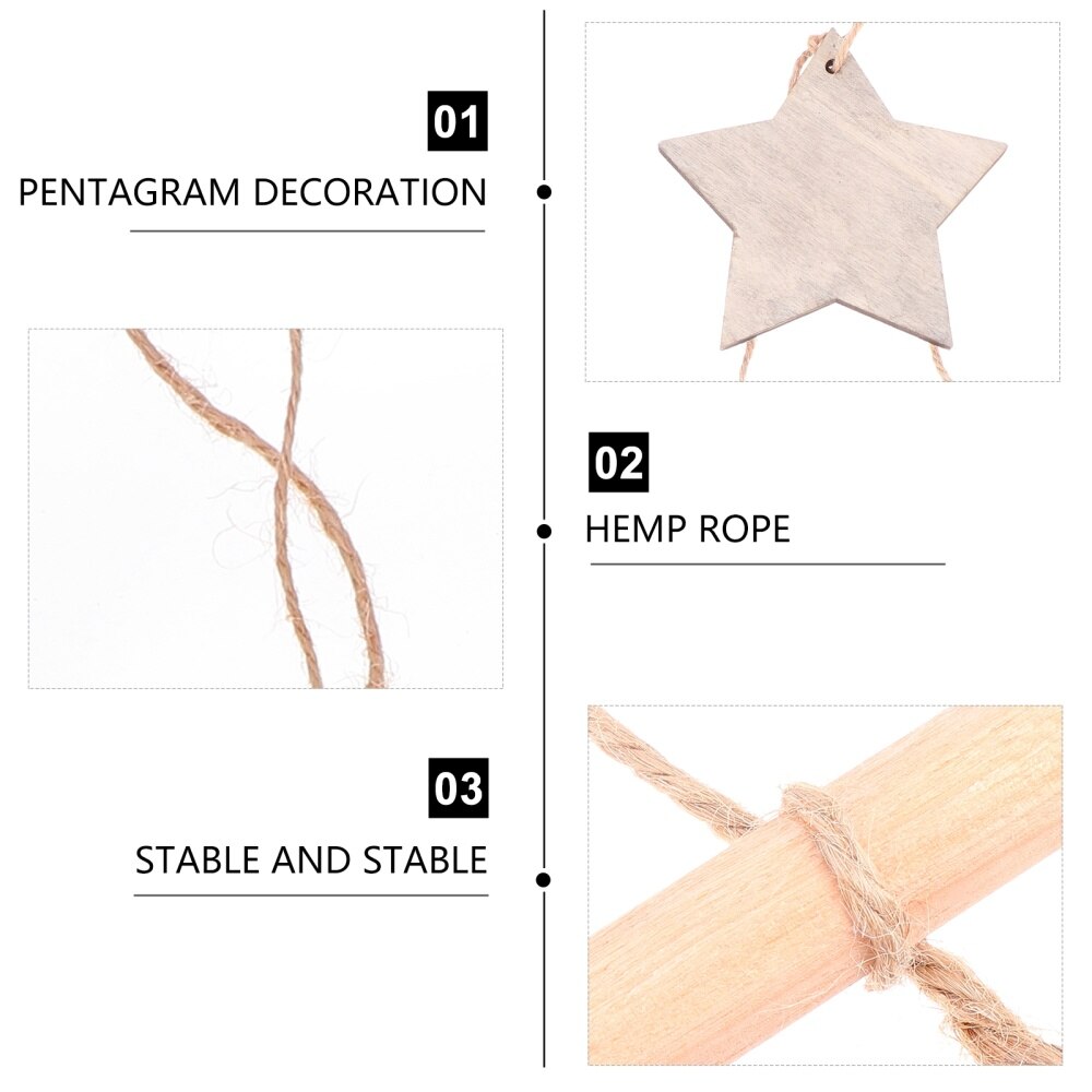 1Pc Tree Ladder Premium Durable Decorative Ladder Hanging Christmas Tree Wood Ladder Branch Hanging for Christmas