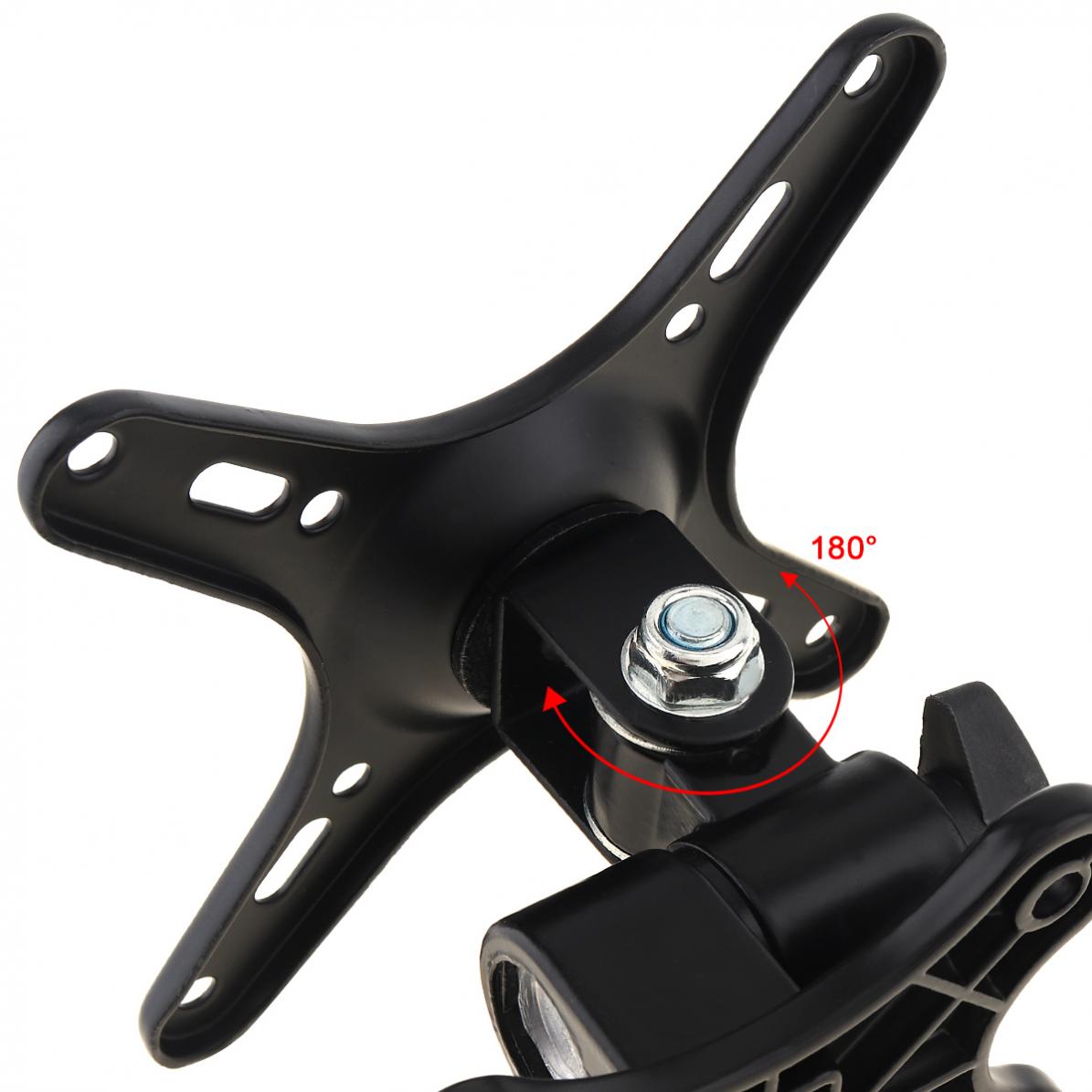 14 - 27 Inch 10KG Adjustable Aluminum Alloy + Steel Plate TV Wall Mount Bracket Flat Panel TV Frame Support 180 Degrees Tilt